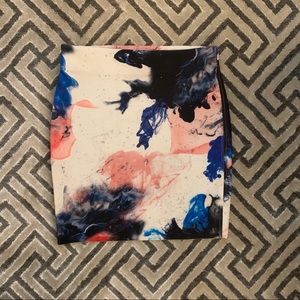 Zara watercolor skirt